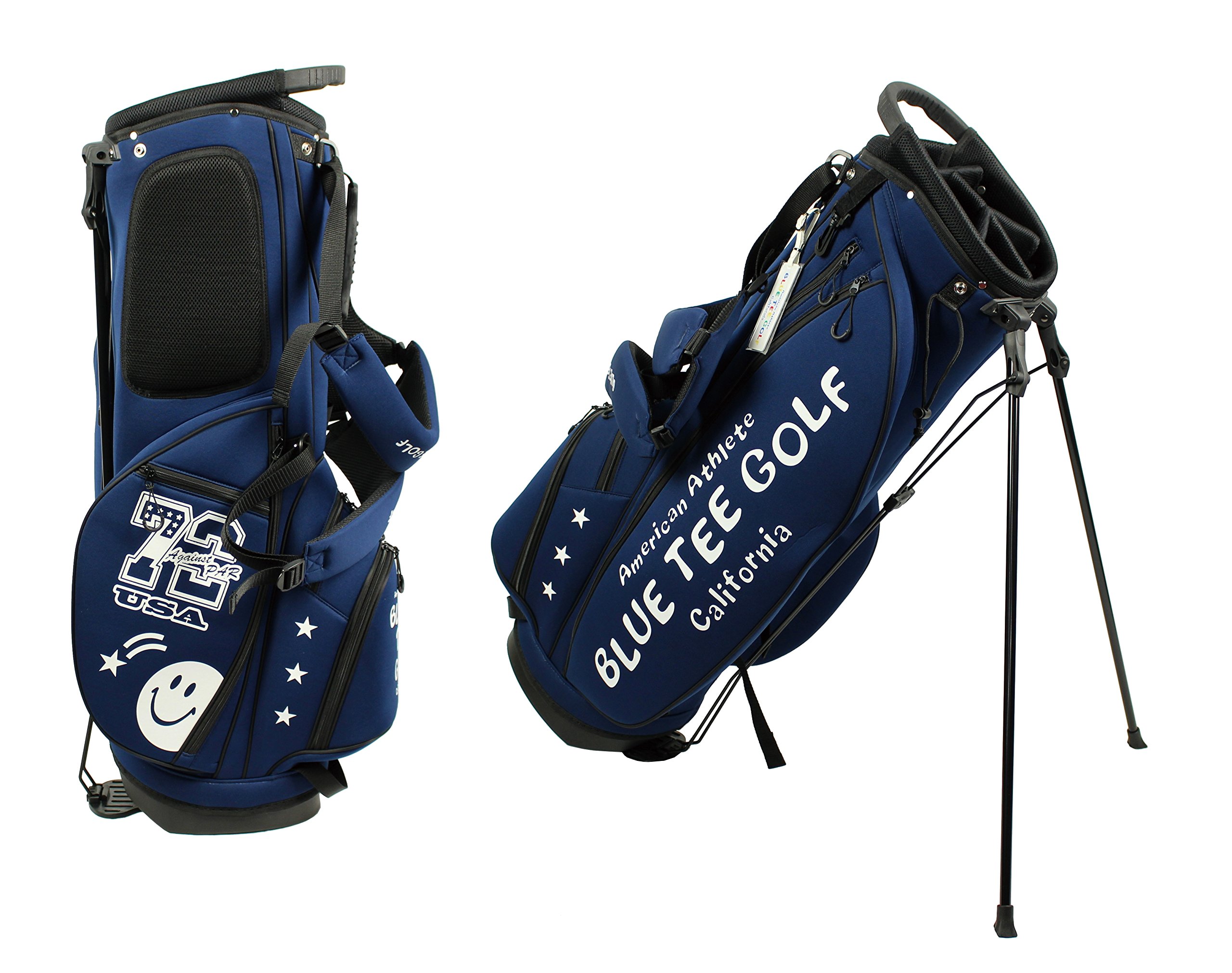 BLUE TEE GOLF ブルーティーゴルフ キャディバッグ スタンド式 BLUE TEE GOLF（ブルーティーゴルフ） エナメル スタンドキャディ